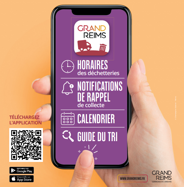 Guide du tri sur l&rsquo;application Grand Reims – Mes déchets
