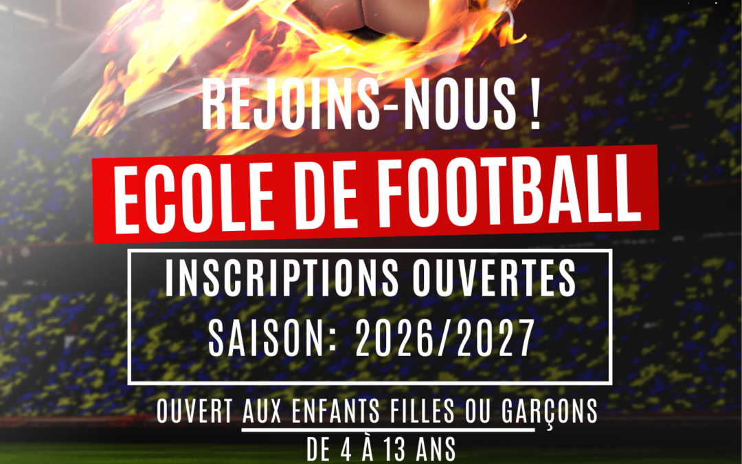 Ecole de foot de Champigny : Ouverture des inscriptions saison 2026-2027